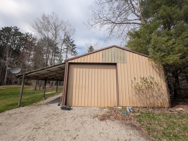 view of outbuilding featuring an outdoor structure
