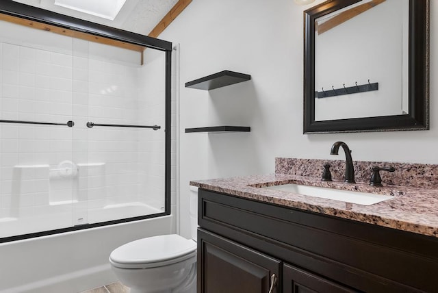 1505 Shawnee Dr, Indian River, MI 49749 - full bath with toilet, vanity, and combined bath / shower with glass door