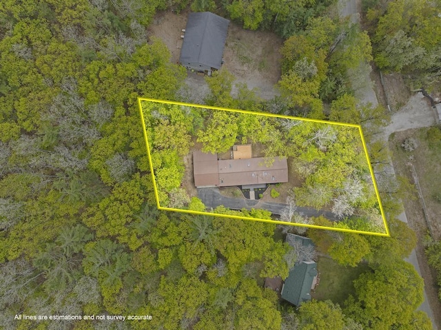 1505 Shawnee Dr, Indian River, MI 49749 - aerial view of property's location with property boundaries highlighted