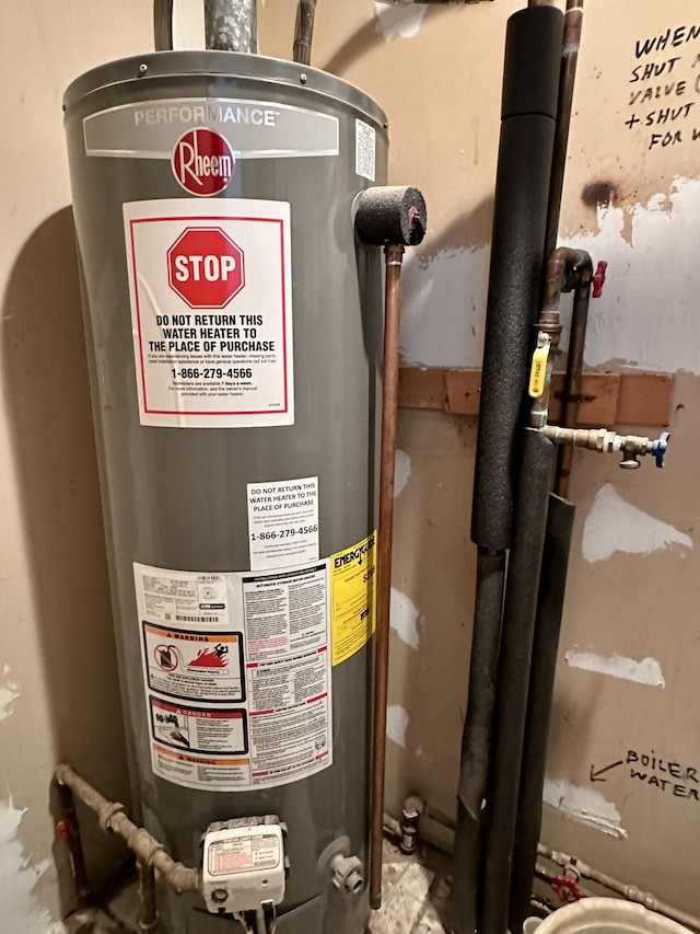 1243 Euclid Ave, Grayling, MI 49738 - utility room with water heater