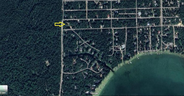 1243 Euclid Ave, Grayling, MI 49738 - aerial view of property's location