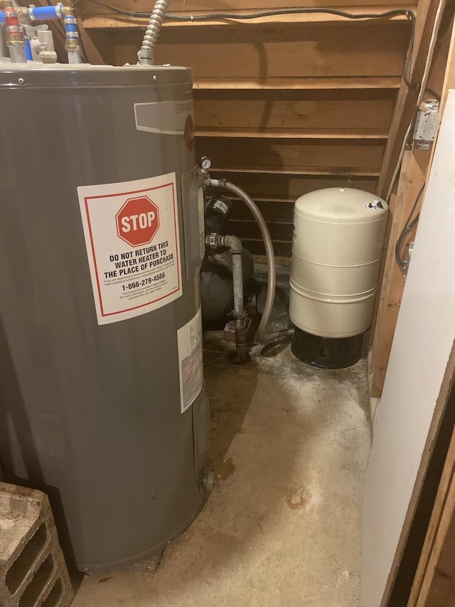 3143 Poplar Ave, Grayling, MI 49738 - utility room with electric water heater