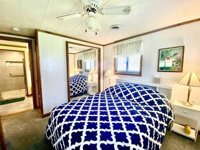 10328 Toohy Trl, Harrison, MI 48625 - bedroom featuring carpet flooring and a ceiling fan