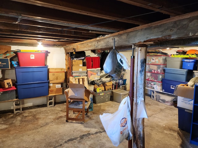 view of storage room