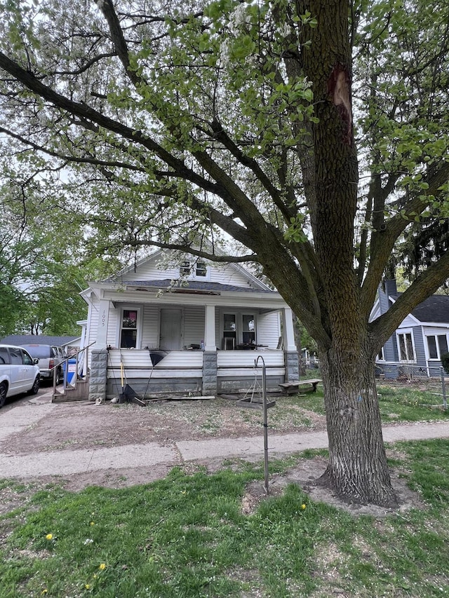 view of front of home with a porch