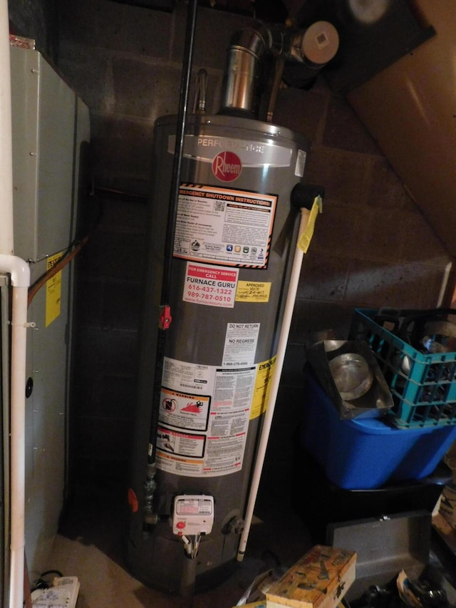8727 S Oak Rd, Grayling, MI 49738 - utilities featuring gas water heater