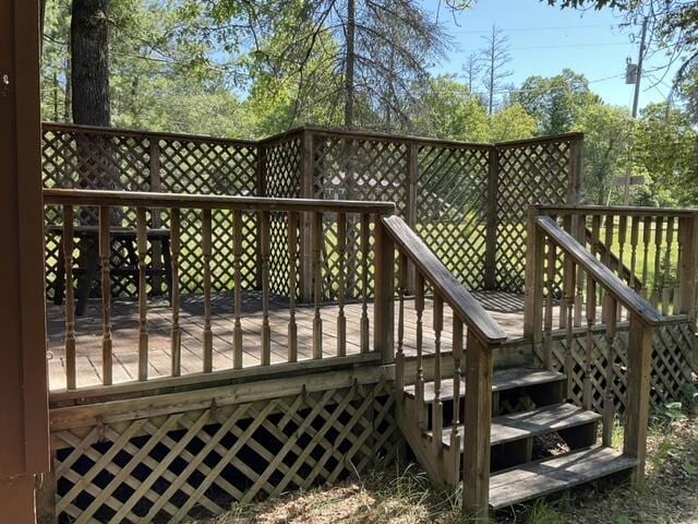8842 Jackson Hole Trl, Grayling, MI 49738 - deck with stairway