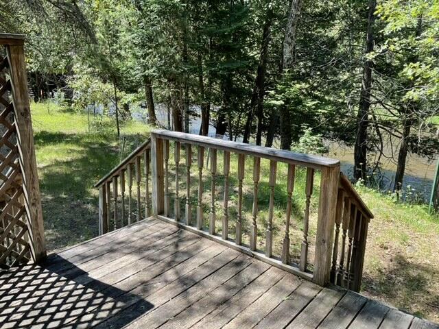 8842 Jackson Hole Trl, Grayling, MI 49738 - view of wooden terrace
