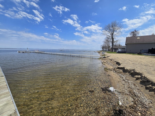 204 Broadway Rd, Houghton Lake, MI 48629 - water view with a dock