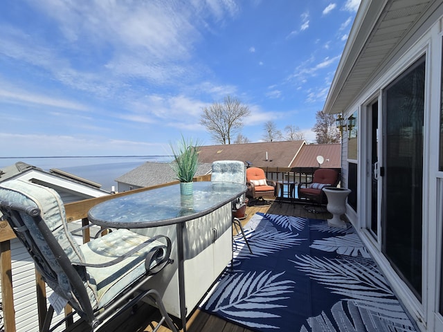 204 Broadway Rd, Houghton Lake, MI 48629 - balcony with a water view