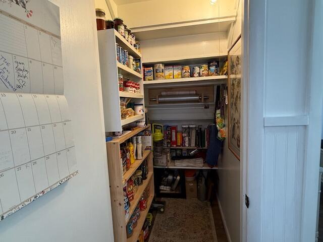 view of pantry