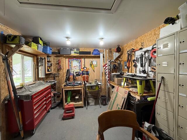 view of storage area