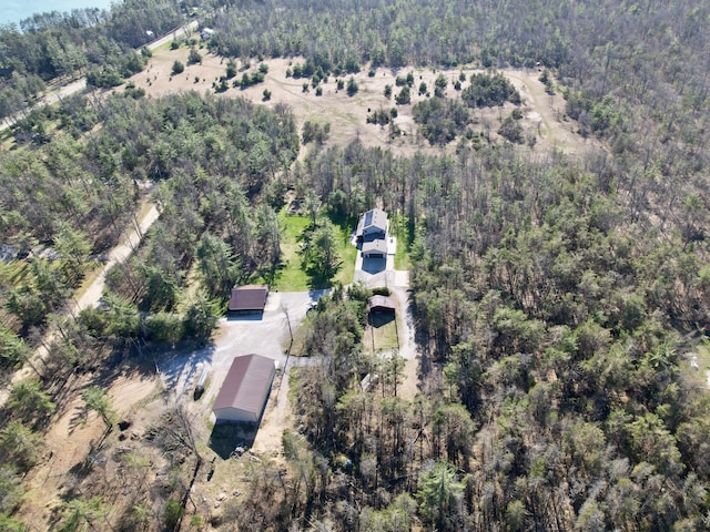 3400 Thornapple Trl, Lewiston, MI 49756 - aerial overview of property's location featuring a forest