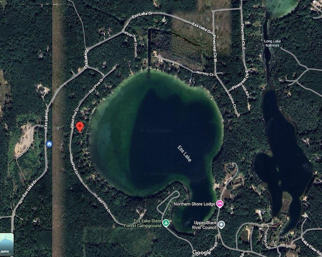 aerial overview of property's location