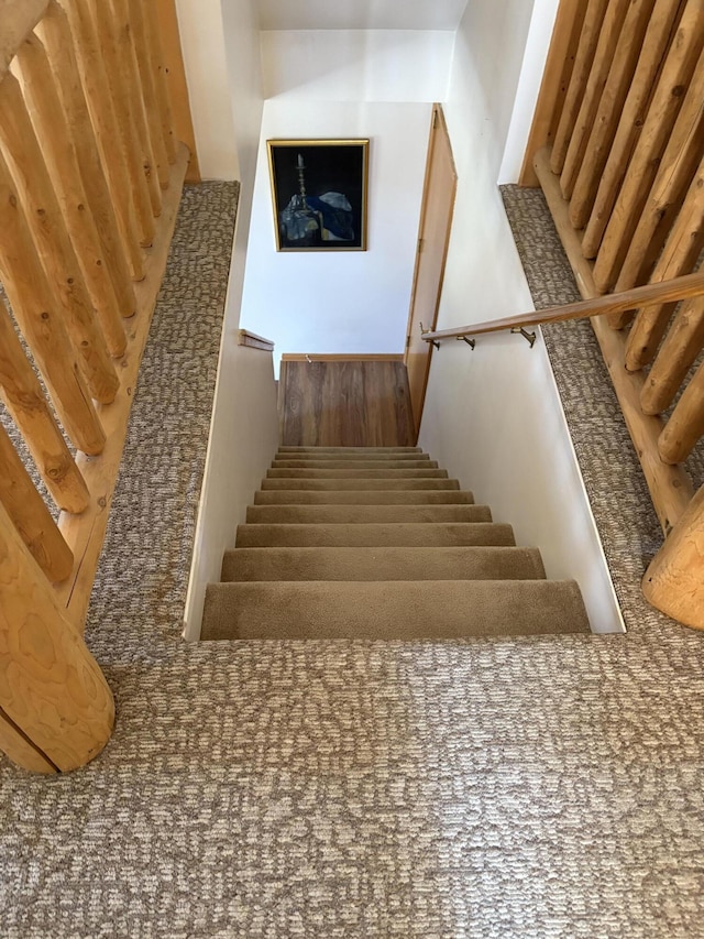 view of stairway