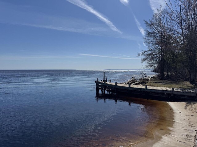 dock with a water view