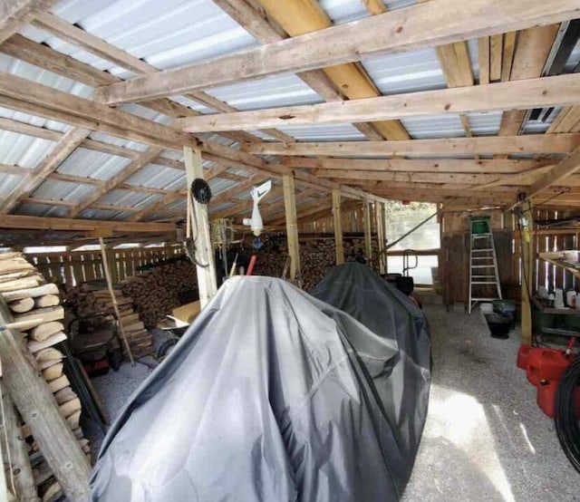 4550 E Simmons Rd, Hessel, MI 49745 - view of unfinished attic