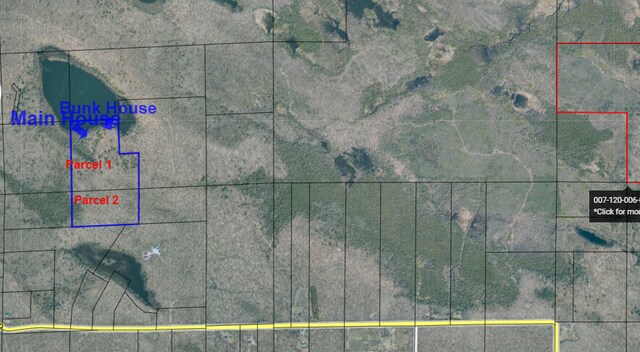4550 E Simmons Rd, Hessel, MI 49745 - map / location with property boundaries highlighted