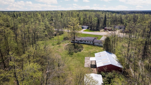7654 M 32 E, Johannesburg, MI 49751 - view from above of property with a forest