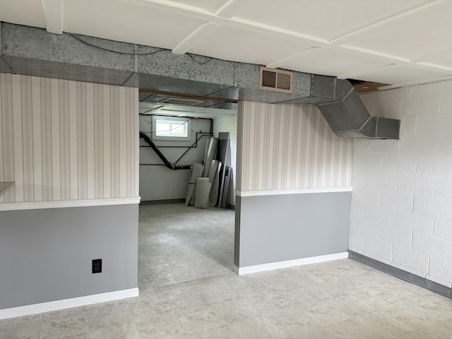 7654 M 32 E, Johannesburg, MI 49751 - below grade area featuring concrete block wall
