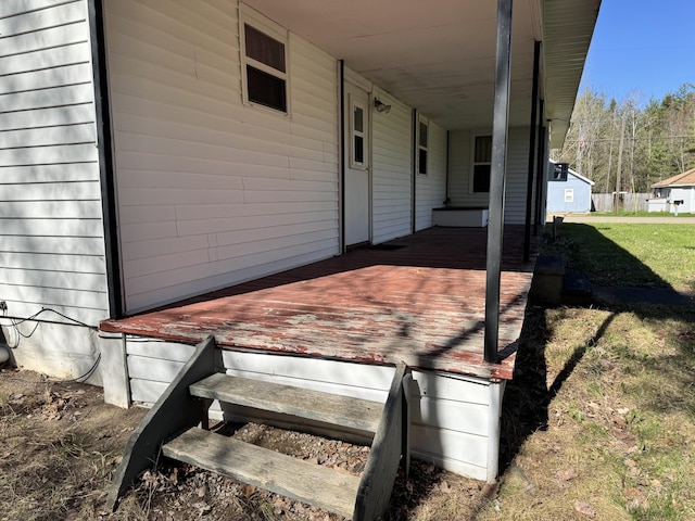 1321 Eagle Point Rd, Grayling, MI 49738 - view of patio / terrace featuring a carport