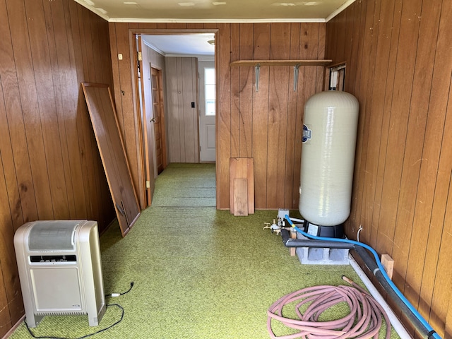 1321 Eagle Point Rd, Grayling, MI 49738 - utility room featuring heating unit