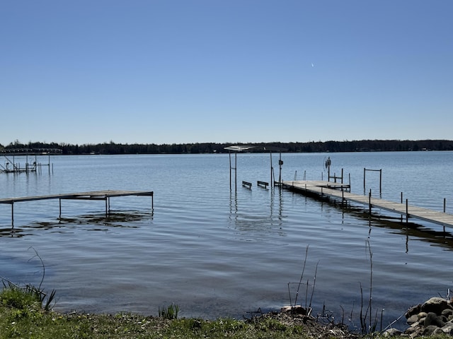 1321 Eagle Point Rd, Grayling, MI 49738 - dock area with a water view