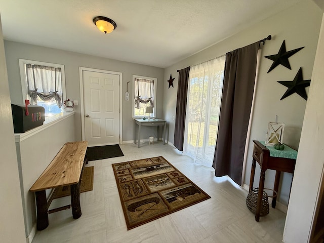 1073 S Hoot Owl Ln, Grayling, MI 49738 - entryway featuring baseboards and tile patterned floors
