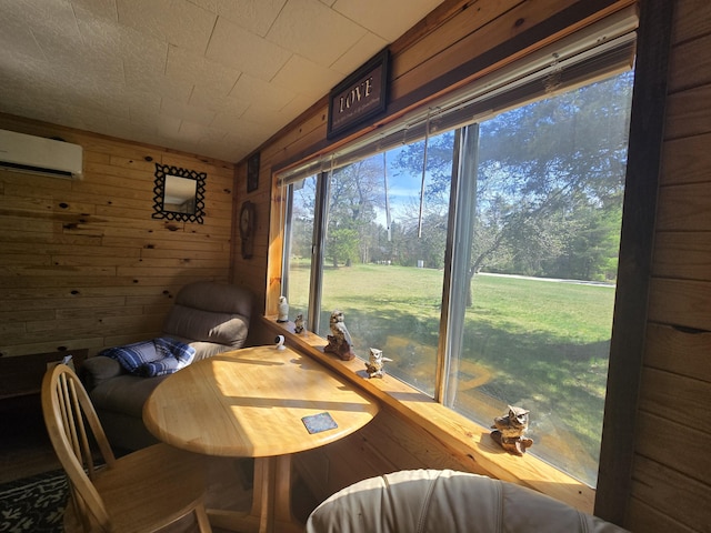 3625 Mckinley Rd, Mio, MI 48647 - sunroom with a wall mounted air conditioner