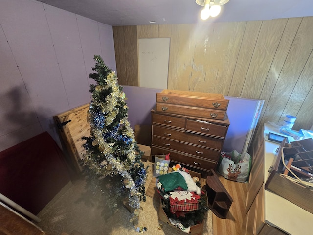 3625 Mckinley Rd, Mio, MI 48647 - bedroom featuring wooden walls