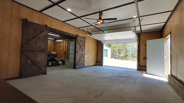 10340 US-23, Cheboygan, MI 49721 - garage with wood walls