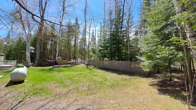 10340 US-23, Cheboygan, MI 49721 - view of yard featuring a wooden deck