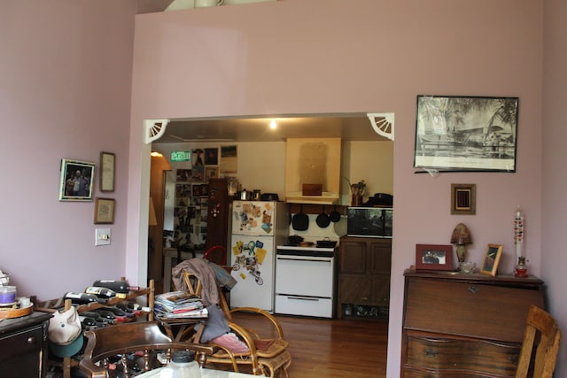 2032 W Oak Rd, Luzerne, MI 48636 - dining space with wood finished floors