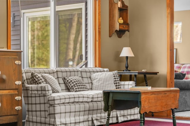 343 Crystal Ln, Roscommon, MI 48653 - living room featuring carpet floors