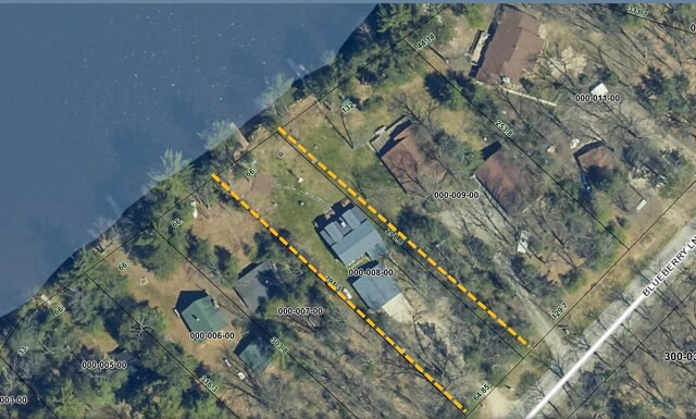7928 Blueberry Ln, Johannesburg, MI 49751 - aerial overview of property's location