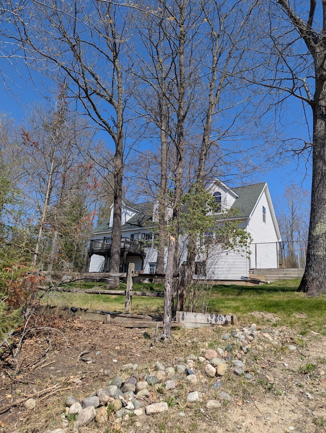 9367 Clewley Rd, Lachine, MI 49753 - view of front of home with an attached garage