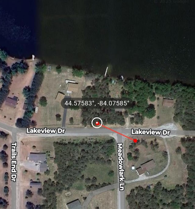 1364 Lakeview Dr, Mio, MI 48647 - aerial view of property's location