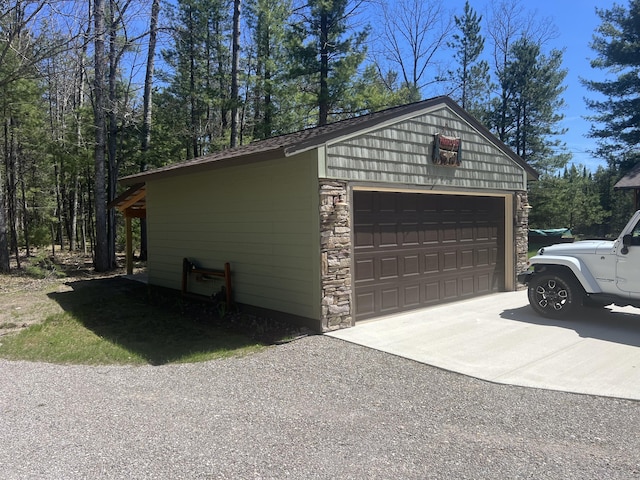 6475 W Legner Trl, Grayling, MI 49738 - view of detached garage
