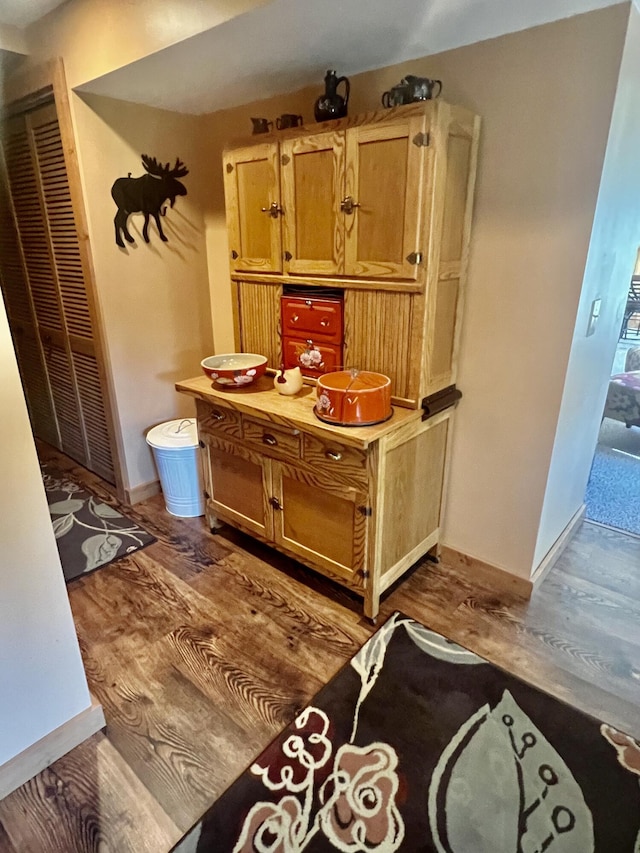 6475 W Legner Trl, Grayling, MI 49738 - bathroom with wood finished floors and baseboards