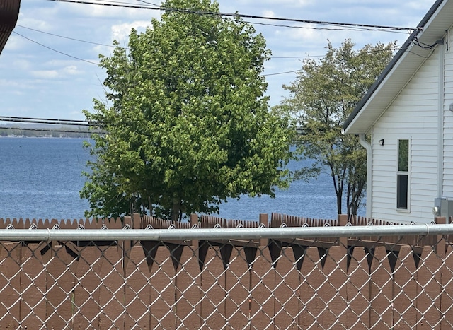 water view with fence