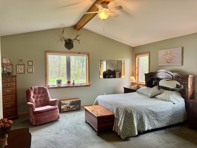870 Dalton Dr, Rose City, MI 48654 - carpeted bedroom with ceiling fan