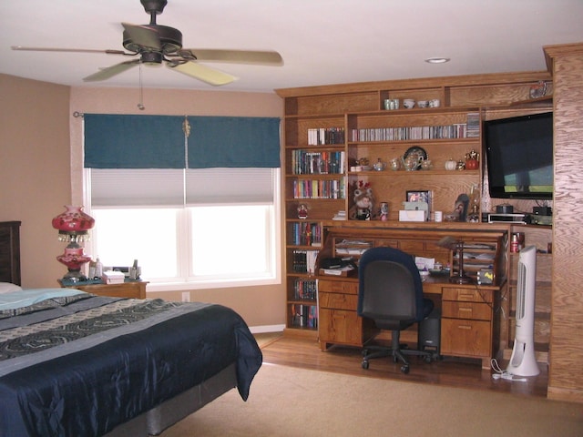 5198 Troopers Trl, Frederic, MI 49733 - bedroom featuring light wood-style floors and baseboards
