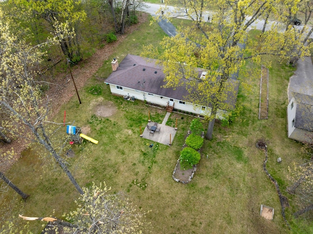 6727 Fisher Woods Rd, Indian River, MI 49749 - aerial view of property and surrounding area
