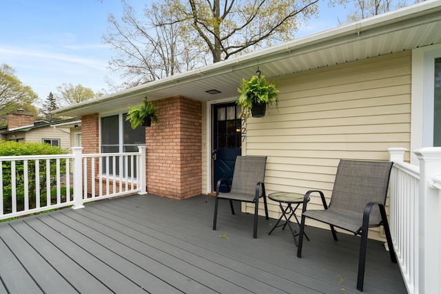 6727 Fisher Woods Rd, Indian River, MI 49749 - view of wooden deck