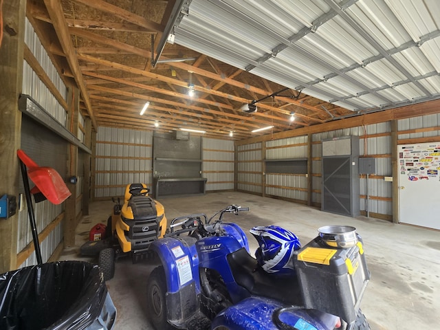 5844 Keipinger Trl, Grayling, MI 49738 - garage featuring a garage door opener