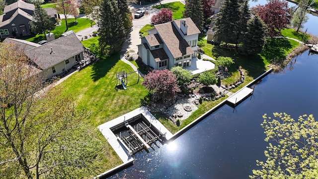 118 Harbor Ct, Houghton Lake, MI 48629 - view from above of property featuring a nearby body of water