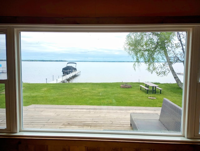12243 E Houghton Lake Dr, Houghton Lake, MI 48629 - water view with boat lift