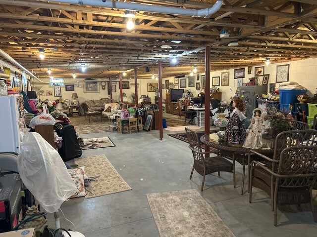 676 N Poor Farm Rd, Harrisville, MI 48740 - view of basement