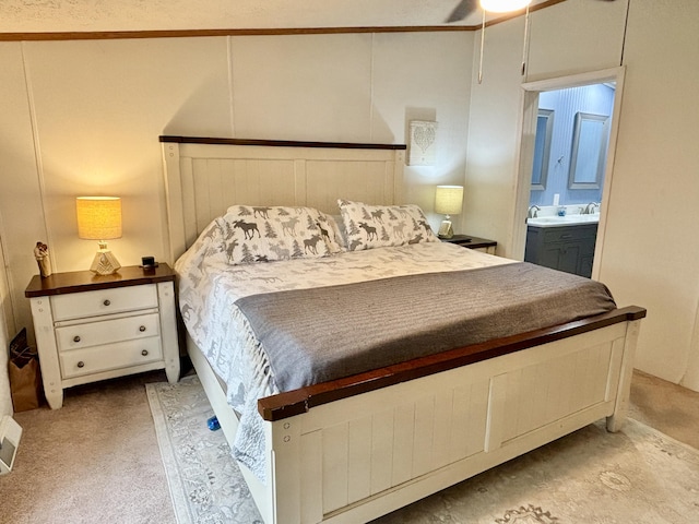 2872 Granger Rd, Lewiston, MI 49756 - bedroom featuring ensuite bathroom and carpet