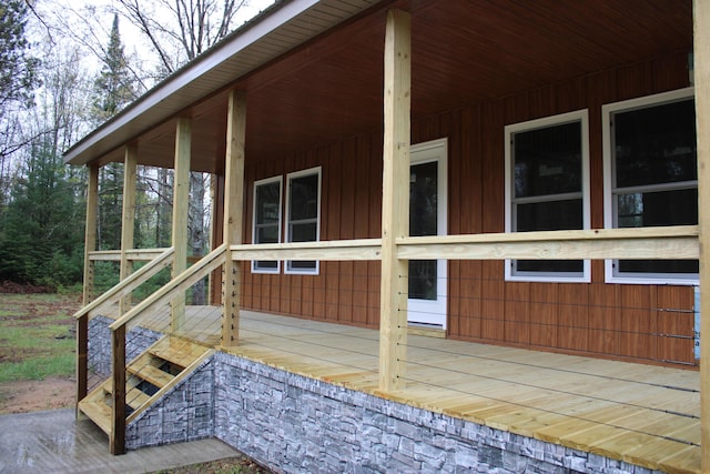 186 S Gerber Rd, Mio, MI 48647 - view of wooden terrace